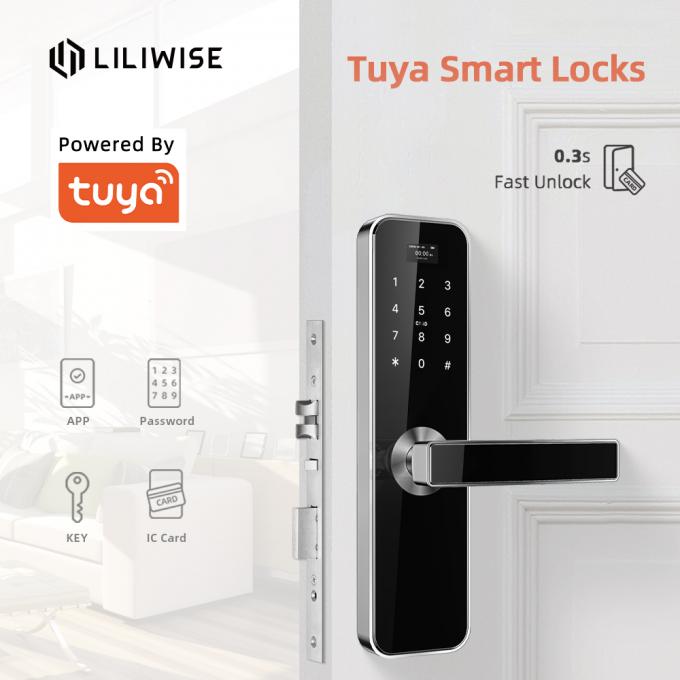 Kunci Pintu Elektronik Kata Sandi Tuya Smart Door Lock Untuk Apartemen Hotel Rumah Kantor Kunci Bangunan 0