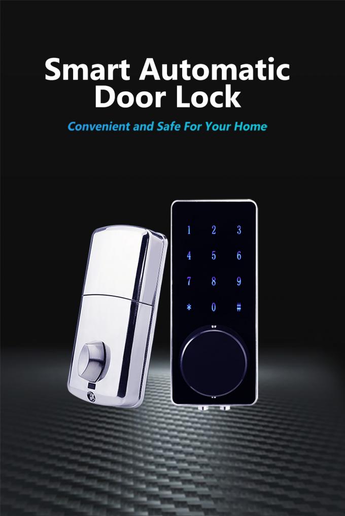 Ruang Cerdas Kunci Pintu Depan Bluetooth, Kunci Pintu Sandi Zinc Alloy Cerdas 1