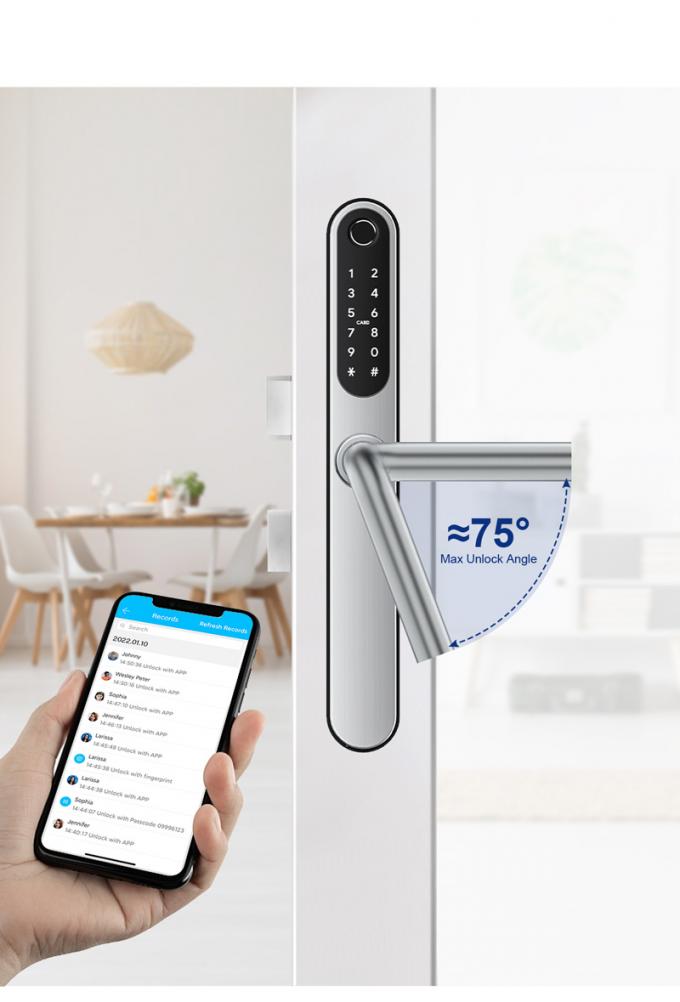 WIFI Waterproof Elegan Elektronik Slim Digital Smart Door Lock 1