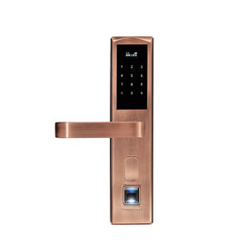 Pintu Kayu Elektronik Kunci Pintu Sistem Keamanan Sidik Jari Rentang Umur Baterai Panjang