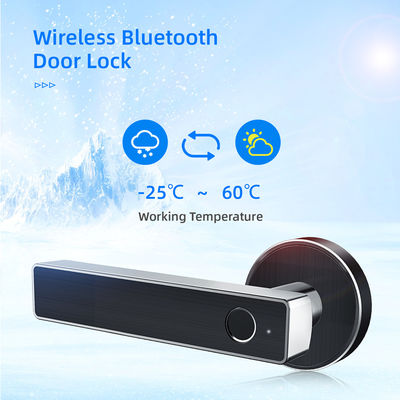 Kunci Pengaman Nirkabel Bluetooth Remote Control WiFi Sidik Jari Pintu Pegangan Elektronik