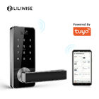 Elektronik Tuya Smart Door Lock Security Digital Password Kartu RFID APP Key Unlock