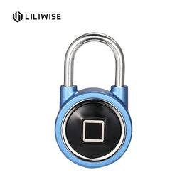 Alarm Keamanan Tahan Air Bluetooth APP Sidik Jari Kunci Pintu / Gembok Keamanan Tinggi
