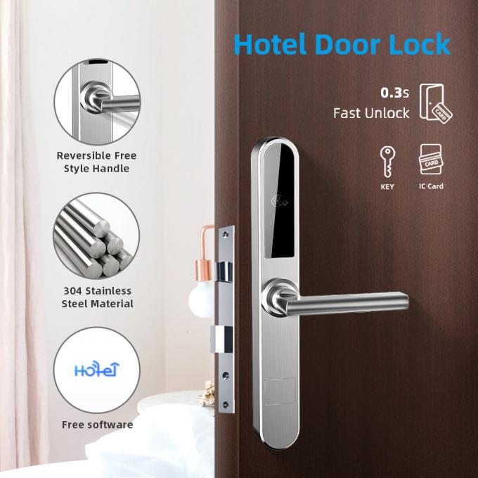 Keyless Electric RFID 30uA Kunci Keamanan Kamar Hotel 0