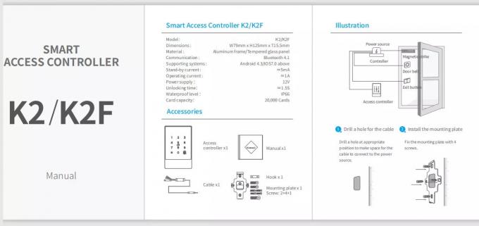 Sistem Kontrol Akses Fingerprint Entrace Smart WiFi Bluetooth 1