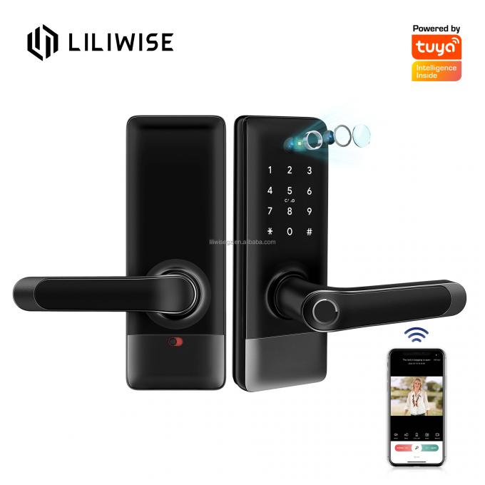 Tuya Zigbee Smart Door Lock with Fingerprint Card WiFi BLE 1