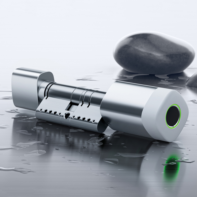 Kunci Pintu Tahan Air RFID Kartu Sidik Jari Liliwise Kunci Silinder Cerdas WiFi BLE Tuya Ttlock yang Dapat Disesuaikan untuk Mengganti Mekanik Lama 1