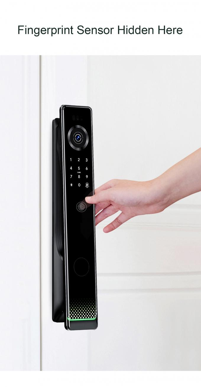 Liliwise Fechadura Digital Tuya Intelligente Cerradura Wifi Keamanan Wireless Password Keyless Smart Door Lock Dengan Kamera 10