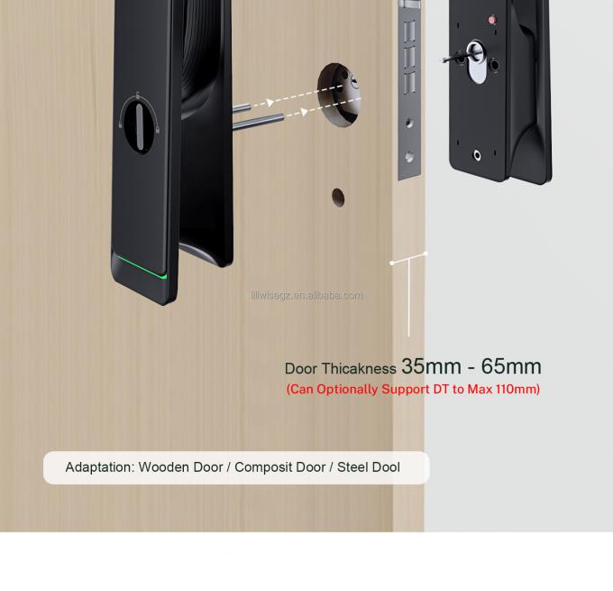 Liliwise Otomatis Waterproof Elektronik Smart Lock Kamera Tuya Ttlock Sidik jari Digital 3D Face Recognition Smart Door Lock 14