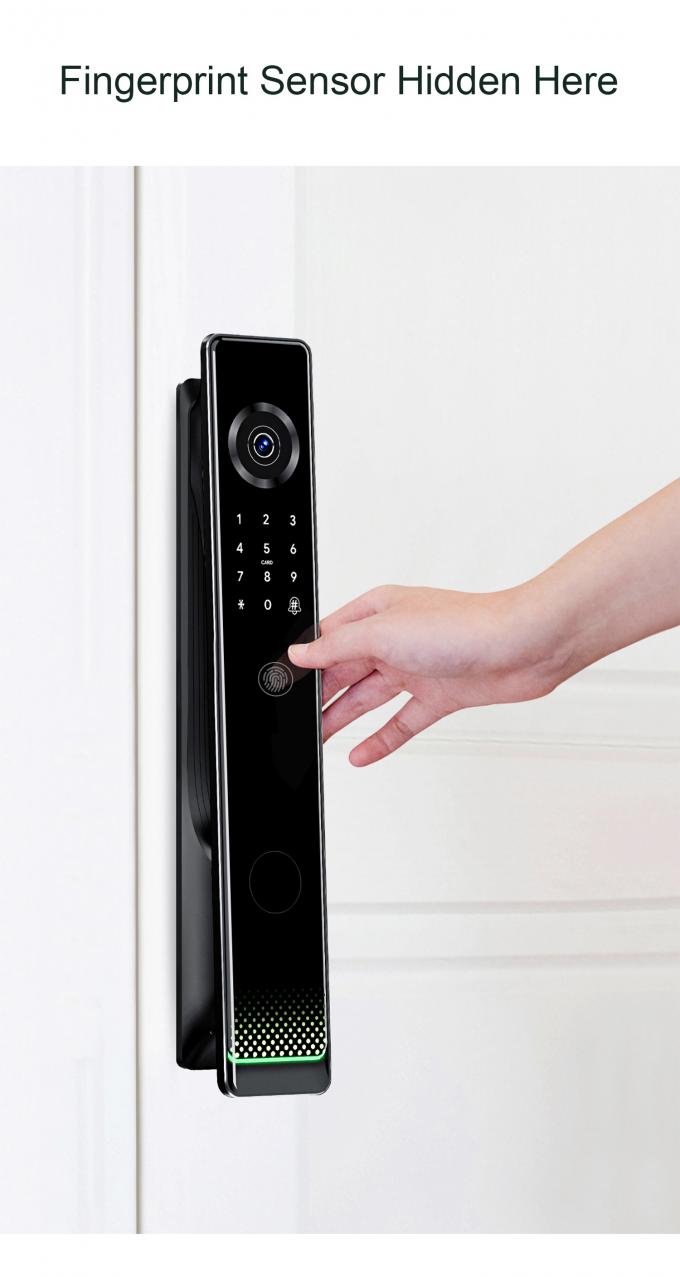 Liliwise Tuya Ttlock Cerraduras Electrices Wifi Sidik Jari Kamera Digital Smart Door Lock Dengan Kamera 12