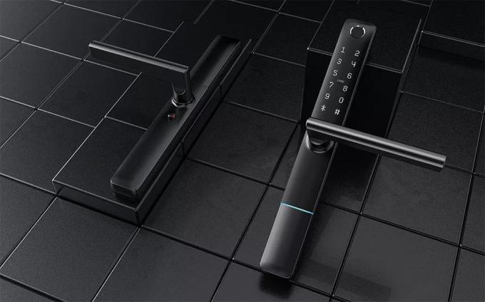 Liliwise Waterproof Tuya APP WiFi BLE Fingerprint Smart Lock Slim Door Lock untuk Profil Sempit Pintu Aluminium Pintu Kayu 1