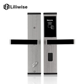 Kunci Akses Tanpa Kunci Stainless Steel, Kartu Kunci Pintu Kamar Hotel Digital RFID