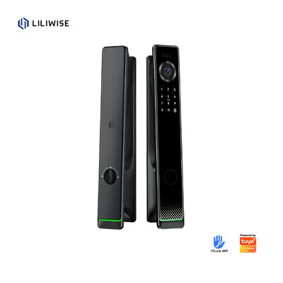 Liliwise Waterproof Fingerprint Smart Lock Ttlock Tuya Face Recognition Wifi 3D Smart Door Lock Dengan Kamera Wifi