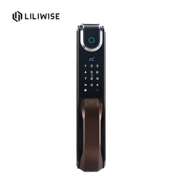 Kontrol Akses Otomatis Kunci Pintu Elektronik Emas, Hitam, Warna Coklat