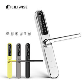 Stainless Steel Kunci Pintu Sidik Jari Cerdas Wifi Ramping Bluetooth Remote Control