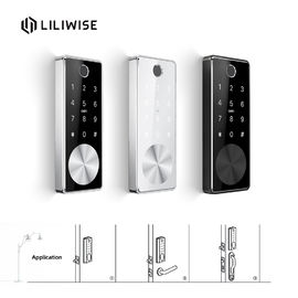 Kunci Pintu Elektronik Cerdas Bluetooth Remote Control Sidik Jari Digital Dengan Gerendel Otomatis
