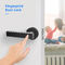 Smart Biometric Thumbprint Room Door Locks / Electronic Front Black Door Handle Lock