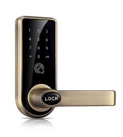 Keamanan Tinggi Kunci Pintu Bluetooth Mendukung Kata Sandi Digital IC Card Untuk Pintu Masuk Depan