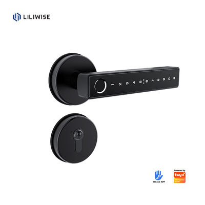 Smart Lever Door Handle with 6V (4x AAA Batteries) MF1 Card (13.56MHz) and Suitable for 35~52mm Door Thickness