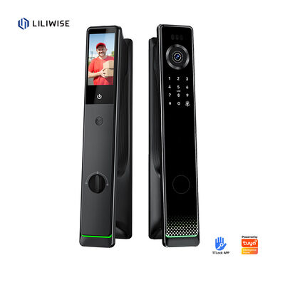 Liliwise Fechadura Digital Tuya Intelligente Cerradura Wifi Keamanan Wireless Password Keyless Smart Door Lock Dengan Kamera
