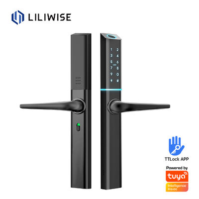 LILIWISE Kualitas Tinggi Produsen Smart Lock 2025 Tuya Wifi BLE Waterproof TTLOCK Slim Smart Door Lock