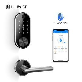Kunci Pintu Bluetooth Nirkabel Wifi Control Digital Fingerprint Split Elektronik Aluminium Alloy