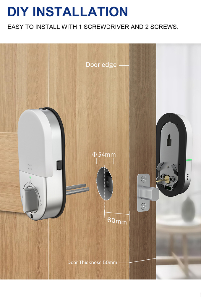 Inteligente Bluetooth Digital Door Lock Untuk Apartemen Hotel 3