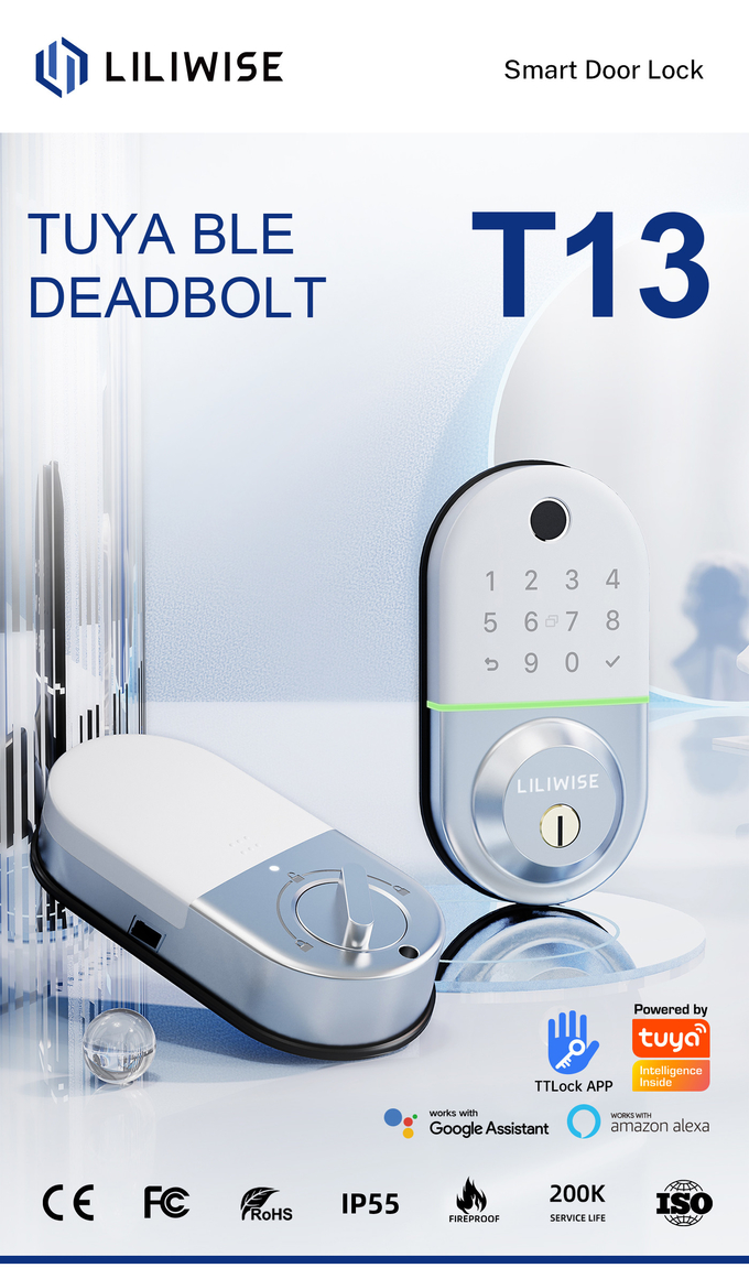 Inteligente Bluetooth Digital Door Lock Untuk Apartemen Hotel 0