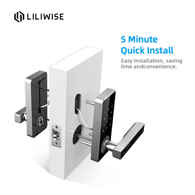 Smart Door Lock Code Sidik Jari Nirkabel Layar Sentuh Digital Kode Sandi Cerdas Gerbang Kunci Pintu 1